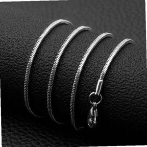 체인 스틸 남자 목걸이줄 목걸이 써지컬 사선 사각