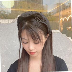 G1 여성용 헤어밴드 겸용 썬캡(블랙)