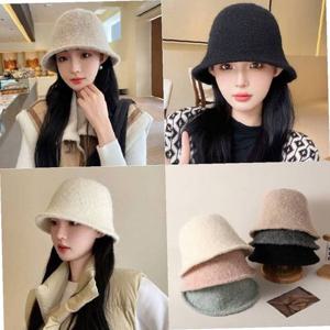 보카시털 여성 벙거지 모자 가을 겨울 버킷햇 방한