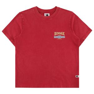 코닥 스노우 워싱 그래픽 반팔 티셔츠 우먼 K6222LRS11RED