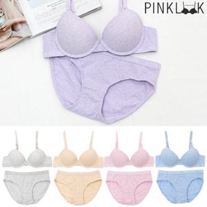 [핑크룩] 원더컬러풀 코튼 브라팬티2종세트/택1