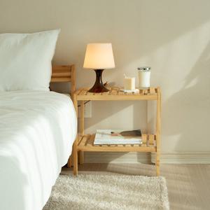 헤이케일라 2단 500 원목선반 / 다용도 나무 수납선반