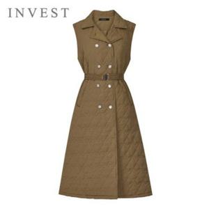 [인베스트] 다이아 퀼팅 벨티드 원피스_IN5W1OP3081