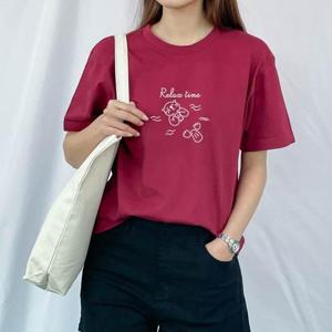 [험블] 릴렉스 프린팅 레깅스 롱티 기본 데일리 여자반팔티