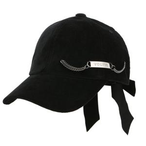 [볼빅어패럴] 여성 골프 CHAIN 6각 CAP VLAPM901_BK