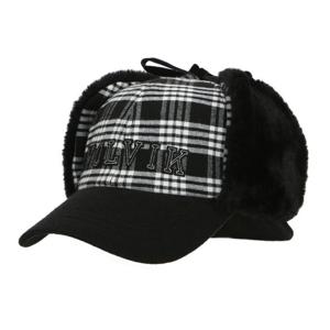 [볼빅어패럴] 여성 골프 체크 귀달이 캡 모자 VLAPMA03_BK