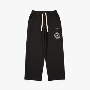 [디아도라] 컴피 세미와이드 스웻팬츠 BLACK