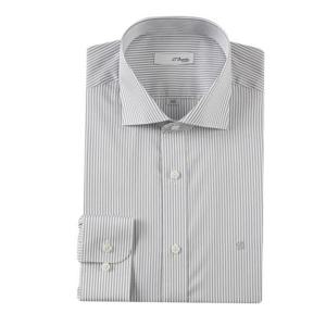 [에스티듀퐁(셔츠)]120수 런던스트라이프 슬림핏긴소매셔츠(SE4SM21LS322SGY)