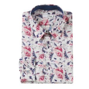 [에스티듀퐁(셔츠)]24대전/여름 긴팔 일반핏/하와이안룩 밑단 일자 SE4SM11LS127SPU