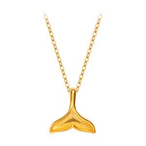 골드팡 24k 순금 골든테일고래꼬리 펜던트+18k 체인 목걸이(2월 초 입고 후 순차발송)