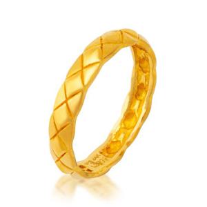 [한국금다이아몬드] 순금 반지 24K 금반지 퀄팅 볼륨 엠보싱 3g