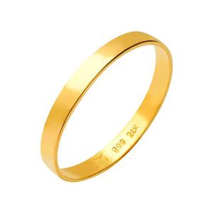 [한국금다이아몬드] 순금 반지 24K 금반지 유광 평반지 1.125g 애끼 링