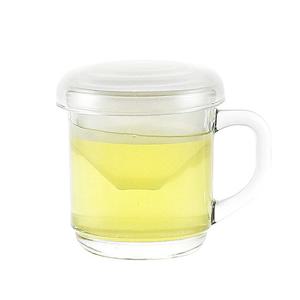 럭키글라스 필터 뚜껑 머그컵 300ml 유리 머그잔