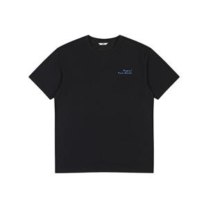 남)선셋 비치 프린트 쿨PQ 반팔 티셔츠 AO2WTS407-BK