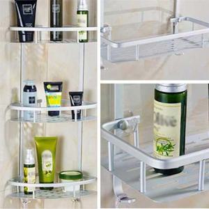 미니멀 라이프 욕실 수납 틉새 코너 선반 벽면 흡착