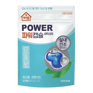 해피홈 파워캡슐 세탁세제 트리플피톤치드 32개입