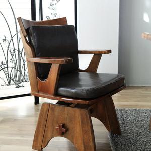 베스트리빙 쉐라톤 회전 고무나무 원목 인테리어 식탁 의자 1개