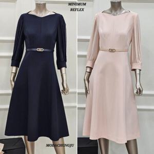 [미니멈]MD 플리츠 슬리브 플레어원피스 MD MYCGWO7080 M_CJ