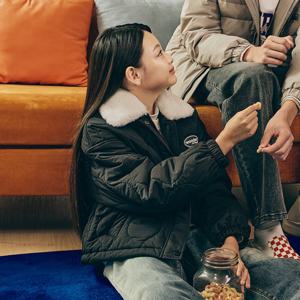 행텐틴즈 여아 퍼 카라 스트링 퀼팅 패딩_100(14490-110-803-46)