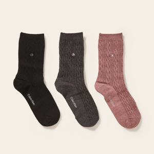 [캘빈클라인(양말)]여성 프리미엄 케이블 장목양말 CKL13300S