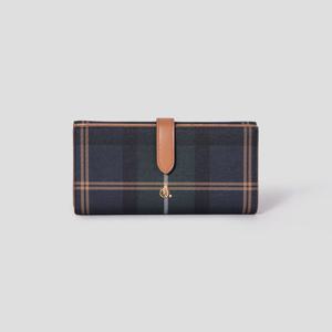 [빈폴ACC] (BE51A4M03R) 빈폴 헤릿 장지갑 - 네이비