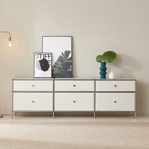 지베스 아이 모듈가구 루모 PET 높은거실장 2000(서랍형)