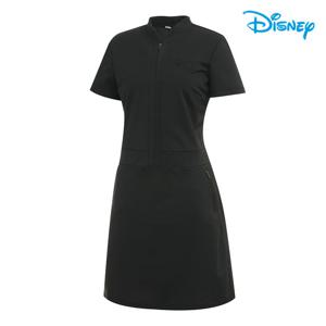 [디즈니골프] 여성 브이형 반팔 원피스 DM1LTO018
