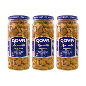 [무료배송] 고야 슬라이스드 그린 올리브 345g x 3개