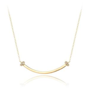 [GB] LD 트라이엄프 사파이어 L BAR 라인 14K GOLD 목걸이 LNT25002T