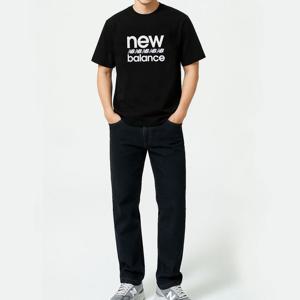 [뉴발란스 주니어]NB 뉴발란스 스포츠 그래픽 코튼 반팔티 블랙 MT51940-BK