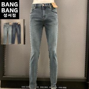 뱅뱅 HC04 겨울 남성 기모 기본일자 스판 청바지 NQK624