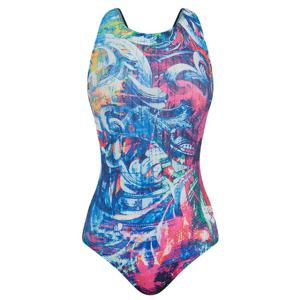 [아레나] 아리아스 선수 골지 U백 원피스 수영복 A4FL1CO08PNK