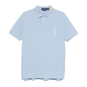 랄프로렌 라이트 블루 자수 로고 폴로 셔츠 710 938137 012 CHA