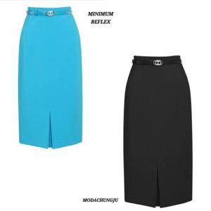 [미니멈]MD 벨티드 뒤트임 H라인 스커트 MD MMXBAWS3320_CJ