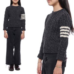 [톰브라운] 23SS 울 모헤어 트위드 니트 (KKA01A Y1502 025 23S)