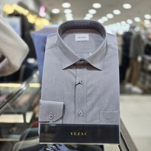 [예작]남성 기본핏 스판 정장 소매 배색 와이셔츠 YJESBR117/GY_