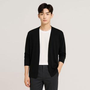 바쏘옴므 쿨비즈 버튼리스 냉감 가디건(WSZ2MW01A)