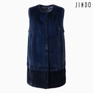 라운드 네크라인 밍크 휘메일 베스트(HFVC22)