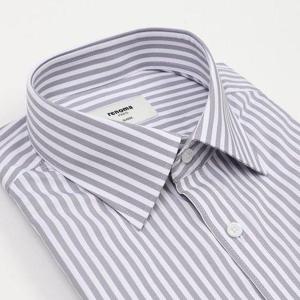 [레노마(셔츠)]레노마 신축성 스트레치트윌 런던 스트라이프 일반핏 긴소매(일산RZRSG0032GY)