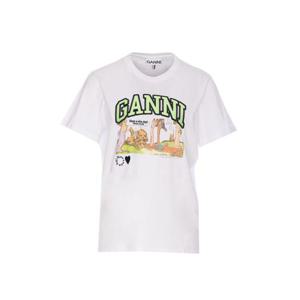 가니 반팔 티셔츠 T4288151 BRIGHT WHITE DOM