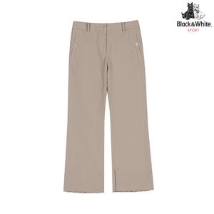 [블랙앤화이트] 여성 세미 부츠컷 플리츠 팬츠 5175LZWN_BEIGE