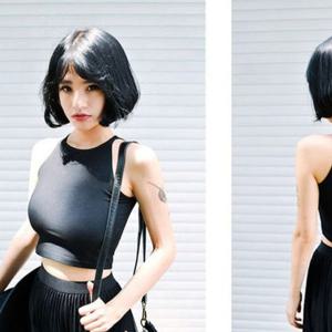 민소매티 크롭 나시 ST7096