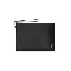생로랑 샤이니 레더 타이니 카산드라 지퍼 태블릿 홀더 블랙 실버 683827-1JB0E-1000