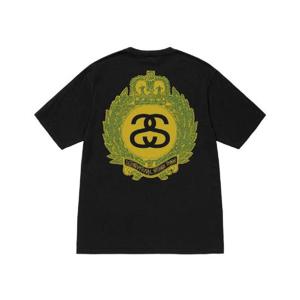 스투시 크라운 리쓰 피그먼트 다이드 티셔츠 블랙 1904911