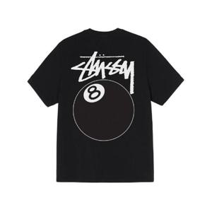 스투시 8볼 피그먼트 다이드 티셔츠 블랙   21FW 1904749