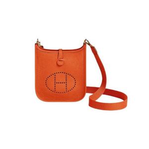 에르메스 에블린 16 아마존 백 클레망스   골드 하드웨어 오랑쥬 미니옴 H069426CCDX