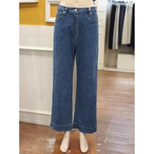 BCBG 세이브존01 반 밴딩 와이드 청바지 B5B4P353