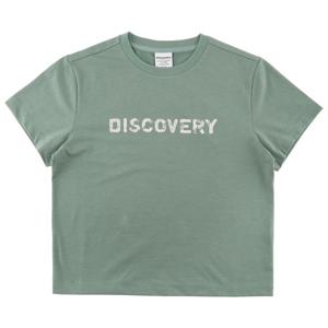 디스커버리 여성 프레시벤트 크롭 워싱 빅로고 반팔티셔츠 DWRS9G053MTL