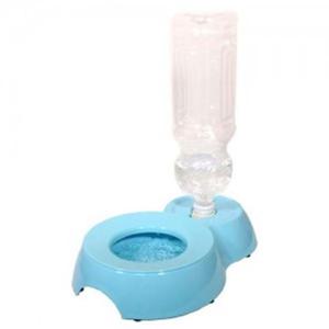 강아지 물통 급수기 물병 블루 애견 반려견 식기 L