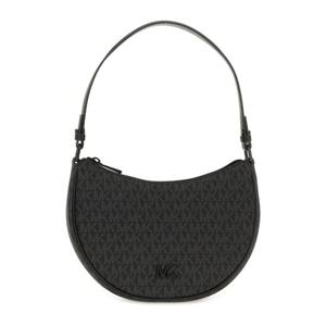 마이클코어스 블랙 크레센트 지퍼 클로저 숄더 백 32T5T8QU1B 0